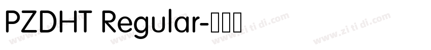 PZDHT Regular字体转换